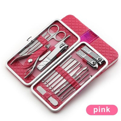 Nail manicure tool kit combo set