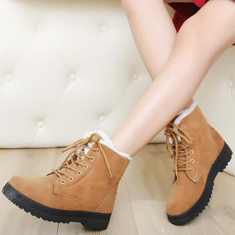 Winter Snow Boots With Warm Plush Ankle Boots For Women