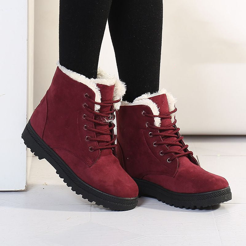 Winter Snow Boots With Warm Plush Ankle Boots For Women