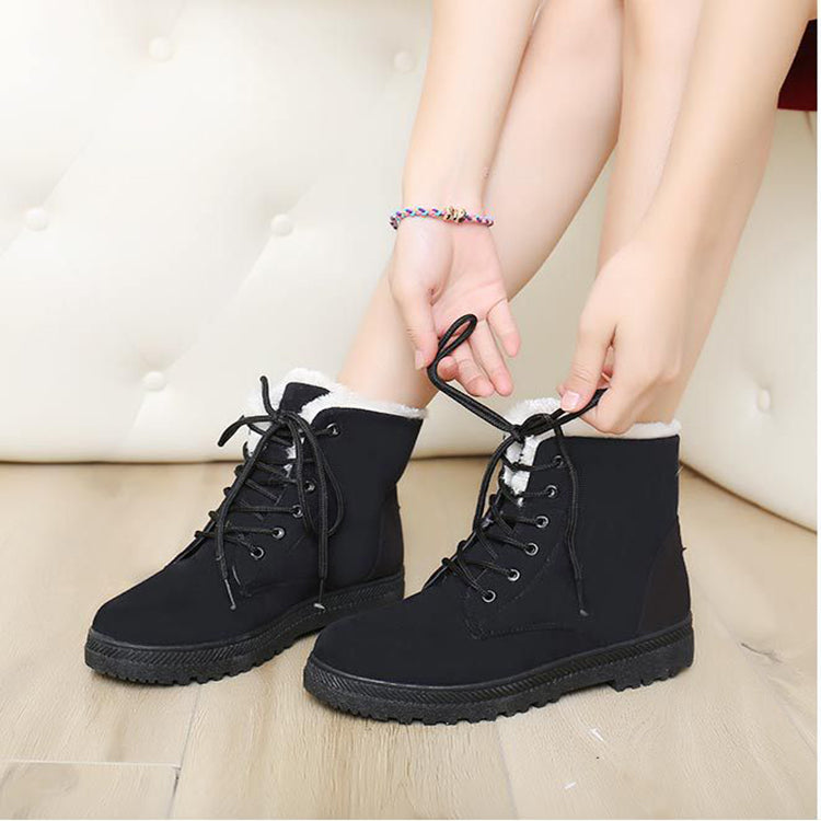 Winter Snow Boots With Warm Plush Ankle Boots For Women