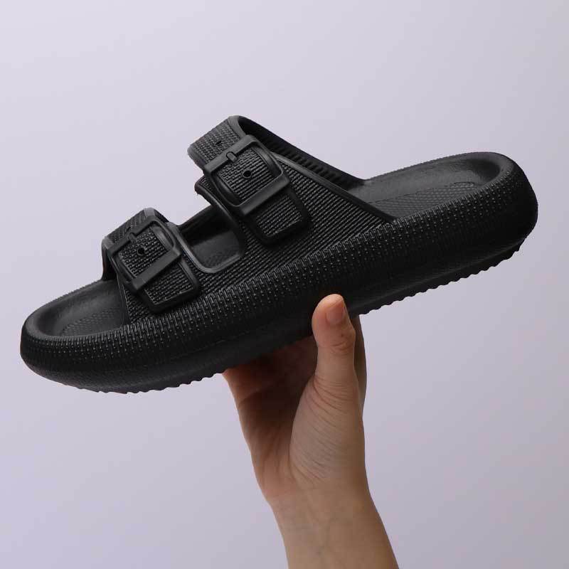 Platform Slippers Women's Summer Buckle Home Shoes Fashion Outdoor Wear