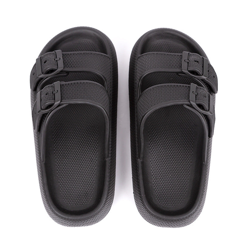 Platform Slippers Women's Summer Buckle Home Shoes Fashion Outdoor Wear