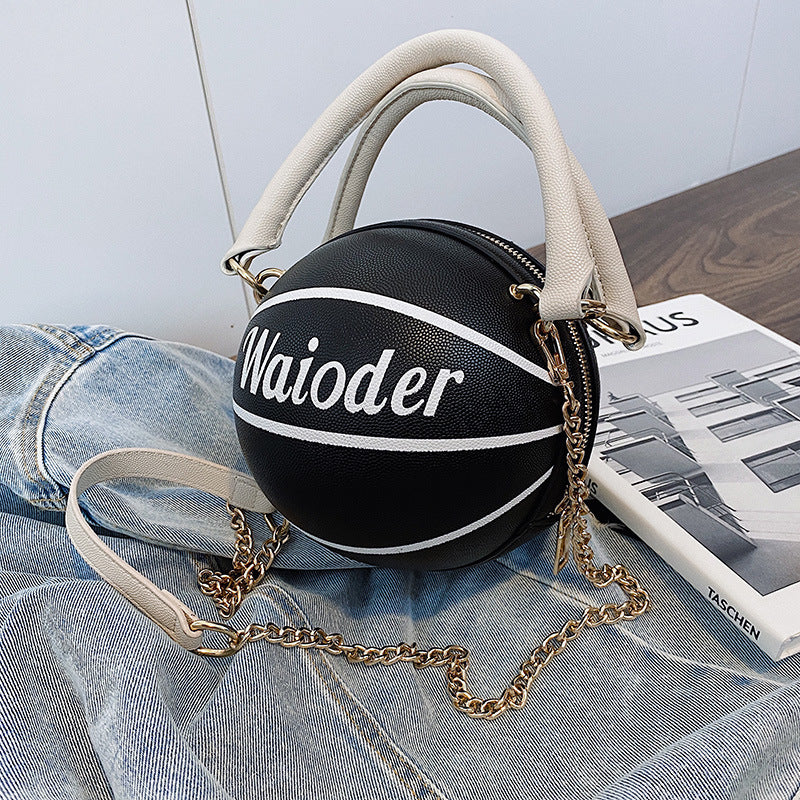 Basketball Shape Handbags and Purses for Women Chain Shoulder Crossbody