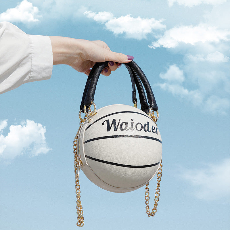 Basketball Shape Handbags and Purses for Women Chain Shoulder Crossbody