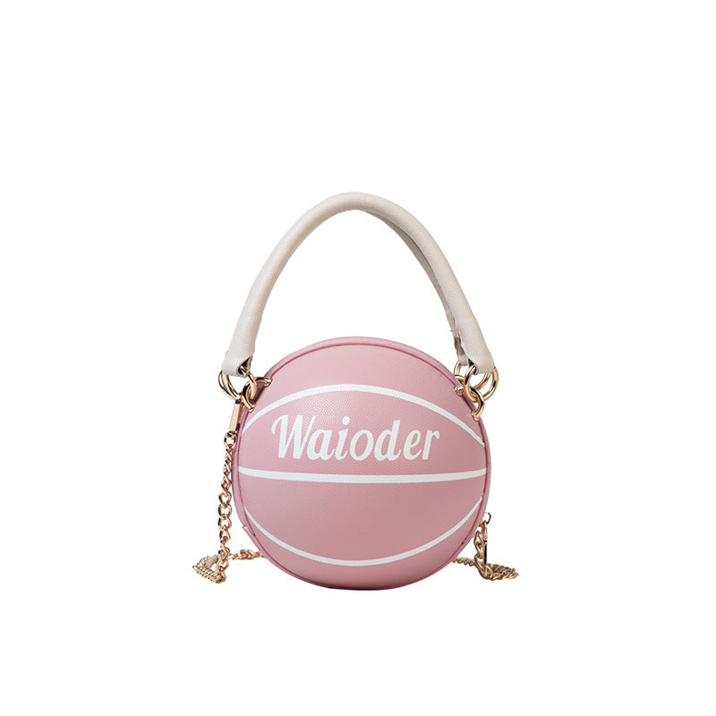 Basketball Shape Handbags and Purses for Women Chain Shoulder Crossbody